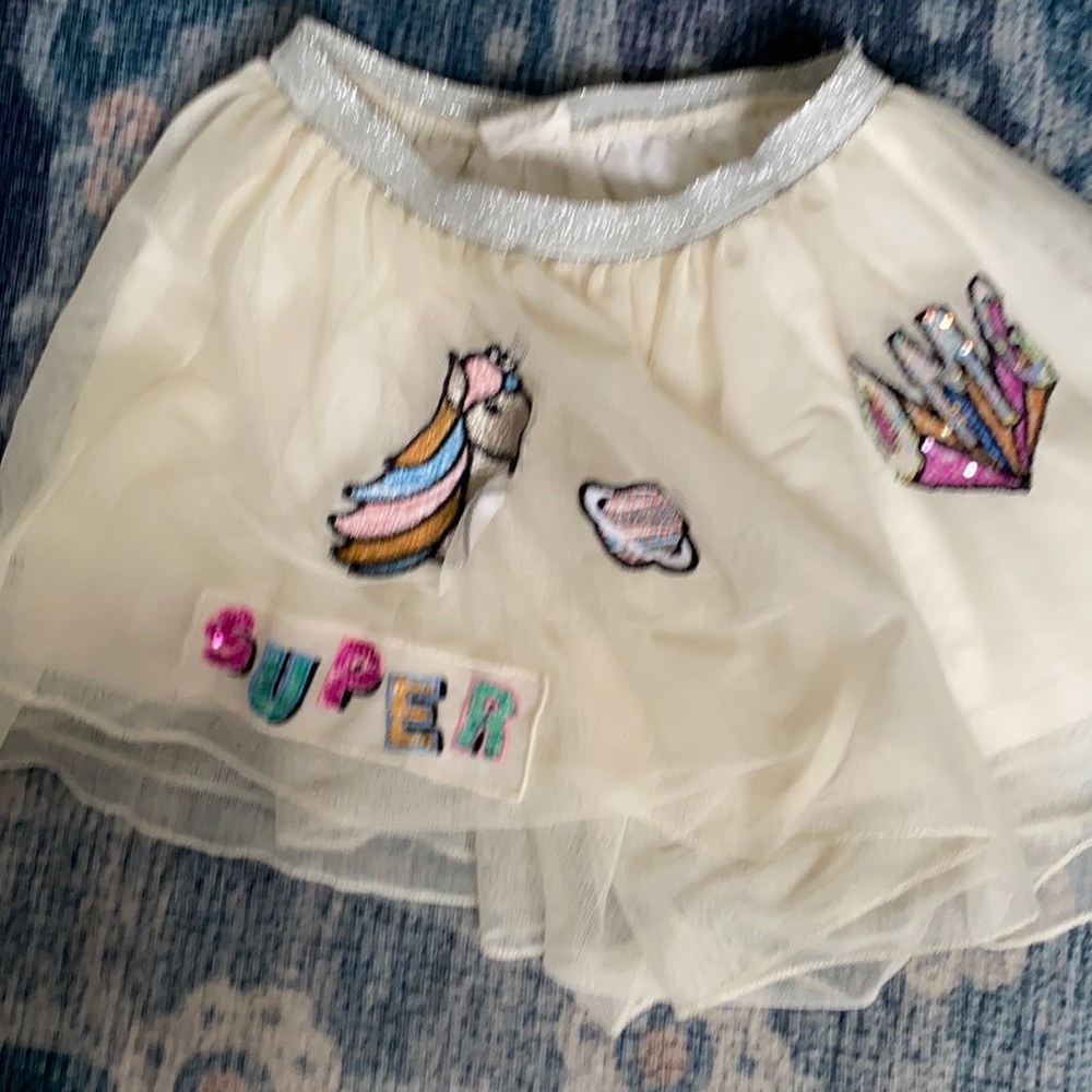 Girls Zara skirt with patches